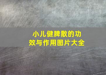 小儿健脾散的功效与作用图片大全