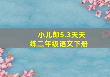 小儿郎5.3天天练二年级语文下册