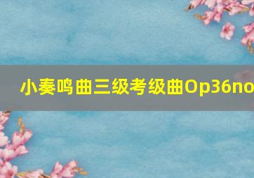 小奏鸣曲三级考级曲Op36no2