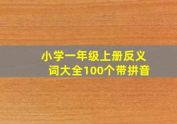 小学一年级上册反义词大全100个带拼音