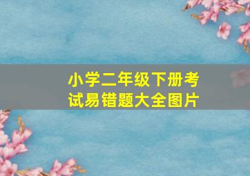 小学二年级下册考试易错题大全图片