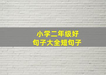 小学二年级好句子大全短句子