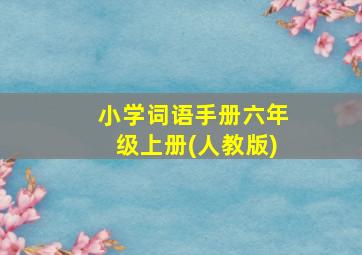 小学词语手册六年级上册(人教版)