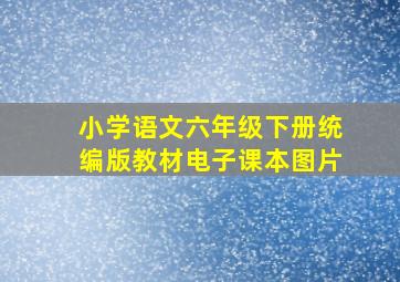 小学语文六年级下册统编版教材电子课本图片