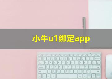 小牛u1绑定app