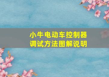 小牛电动车控制器调试方法图解说明