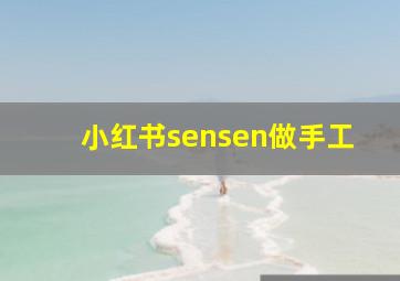 小红书sensen做手工