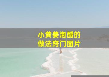 小黄姜泡醋的做法窍门图片