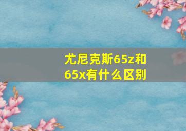 尤尼克斯65z和65x有什么区别