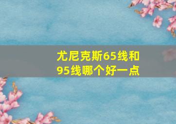 尤尼克斯65线和95线哪个好一点