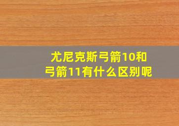 尤尼克斯弓箭10和弓箭11有什么区别呢