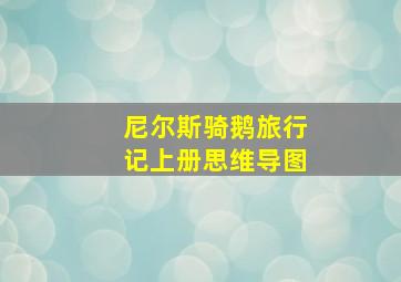 尼尔斯骑鹅旅行记上册思维导图