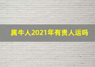 属牛人2021年有贵人运吗