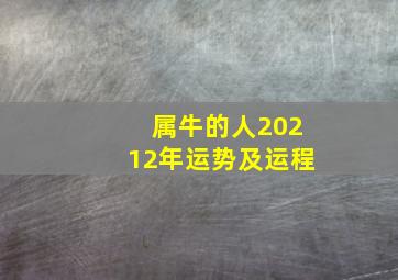 属牛的人20212年运势及运程