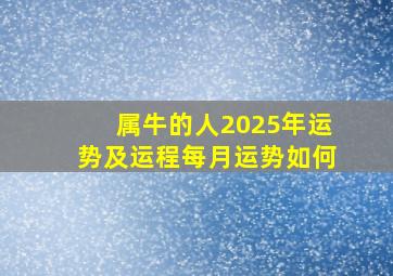 属牛的人2025年运势及运程每月运势如何