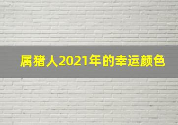 属猪人2021年的幸运颜色