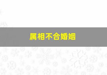 属相不合婚姻