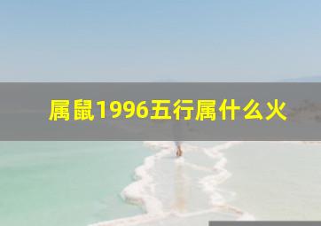 属鼠1996五行属什么火