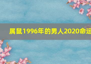 属鼠1996年的男人2020命运