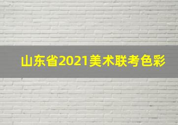 山东省2021美术联考色彩