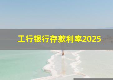 工行银行存款利率2025