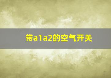 带a1a2的空气开关