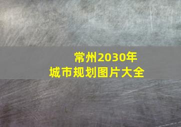 常州2030年城市规划图片大全