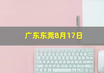 广东东莞8月17日