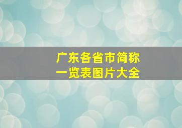 广东各省市简称一览表图片大全