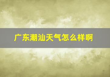 广东潮汕天气怎么样啊