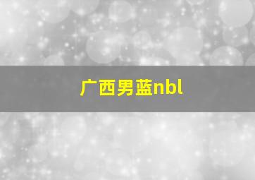 广西男蓝nbl