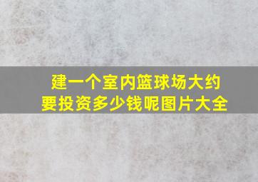 建一个室内篮球场大约要投资多少钱呢图片大全