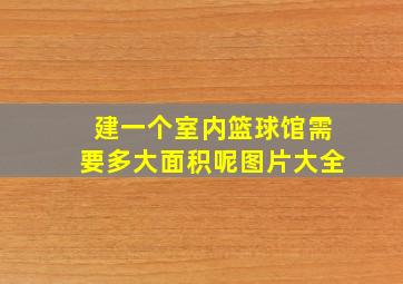 建一个室内篮球馆需要多大面积呢图片大全