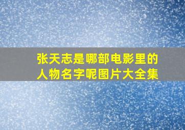 张天志是哪部电影里的人物名字呢图片大全集