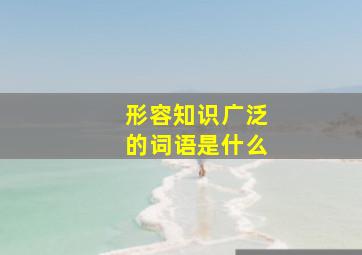 形容知识广泛的词语是什么