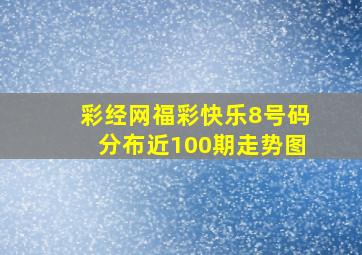 彩经网福彩快乐8号码分布近100期走势图