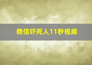 微信吓死人11秒视频