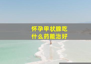 怀孕甲状腺吃什么药能治好