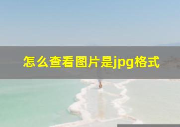 怎么查看图片是jpg格式