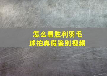 怎么看胜利羽毛球拍真假鉴别视频