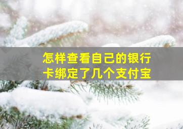 怎样查看自己的银行卡绑定了几个支付宝