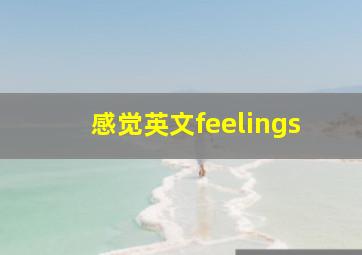 感觉英文feelings