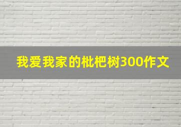 我爱我家的枇杷树300作文