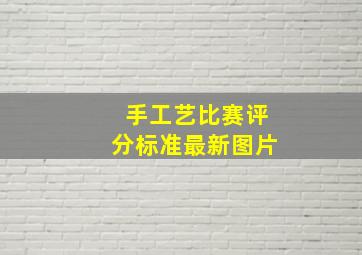 手工艺比赛评分标准最新图片