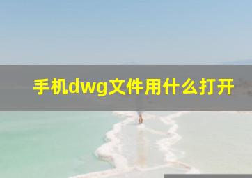 手机dwg文件用什么打开