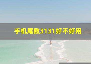 手机尾数3131好不好用