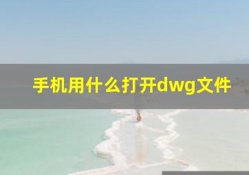 手机用什么打开dwg文件