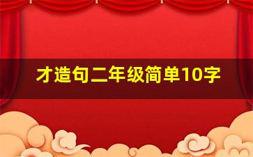 才造句二年级简单10字