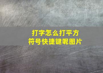 打字怎么打平方符号快捷键呢图片