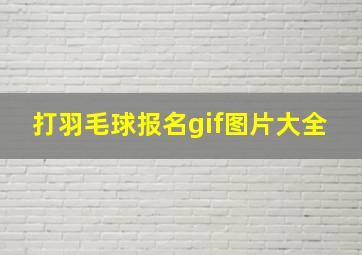 打羽毛球报名gif图片大全